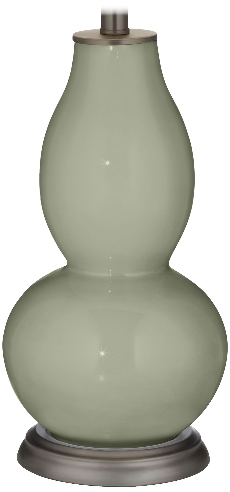 Color Plus Double Gourd 28 3/4" High Evergreen Fog Table Lamp