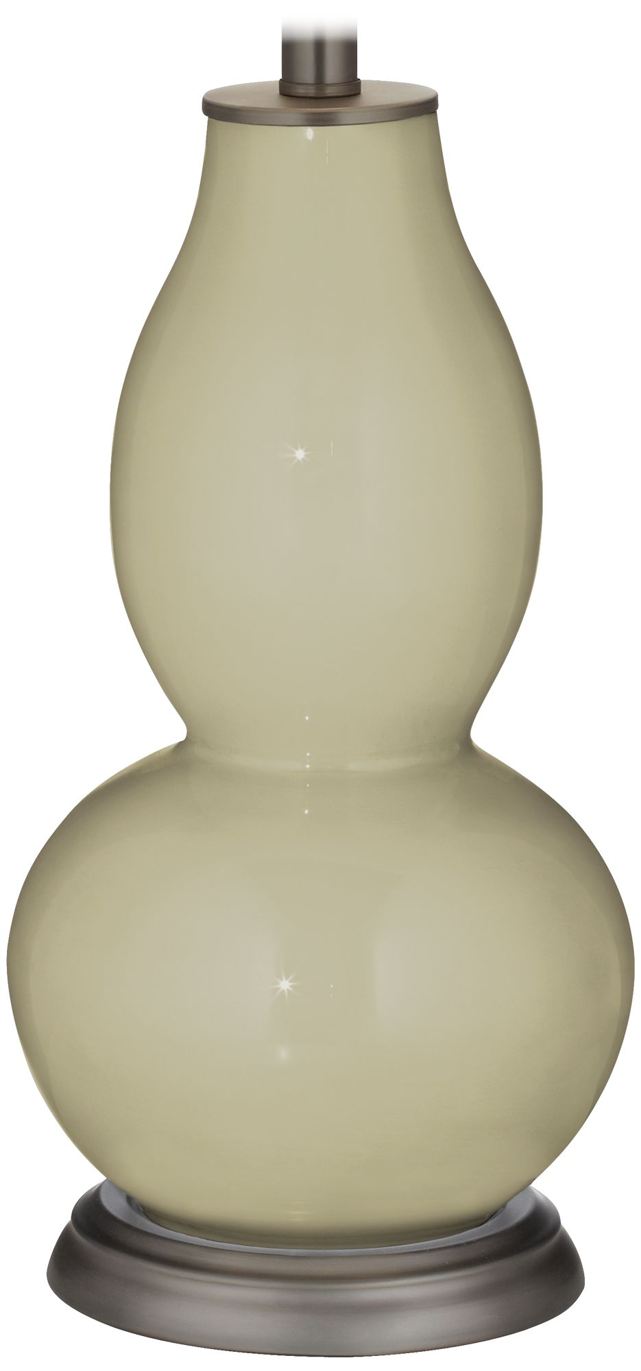 Color Plus Double Gourd 28 3/4" High Sage Green Table Lamp