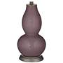Poetry Plum Double Gourd Table Lamp with Vine Lace Trim