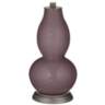 Poetry Plum Double Gourd Table Lamp with Vine Lace Trim