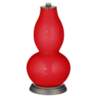 Bright Red Double Gourd Table Lamp