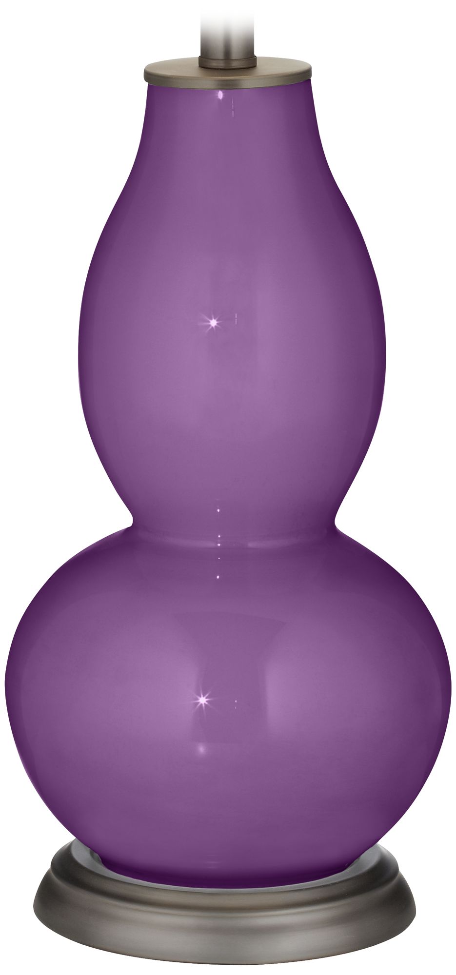 Color Plus Double Gourd 28 3/4" Passionate Purple Table Lamp