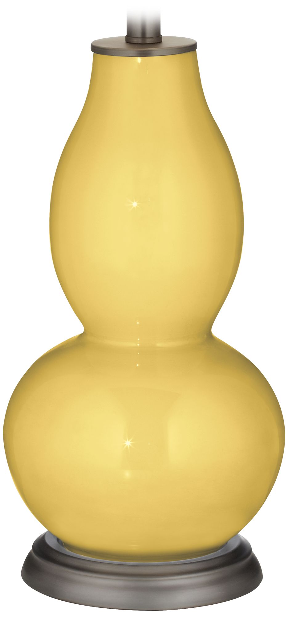 Color Plus Double Gourd 28 3/4" High Daffodil Yellow Table Lamp