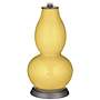 Daffodil Linen Drum Shade Double Gourd Table Lamp