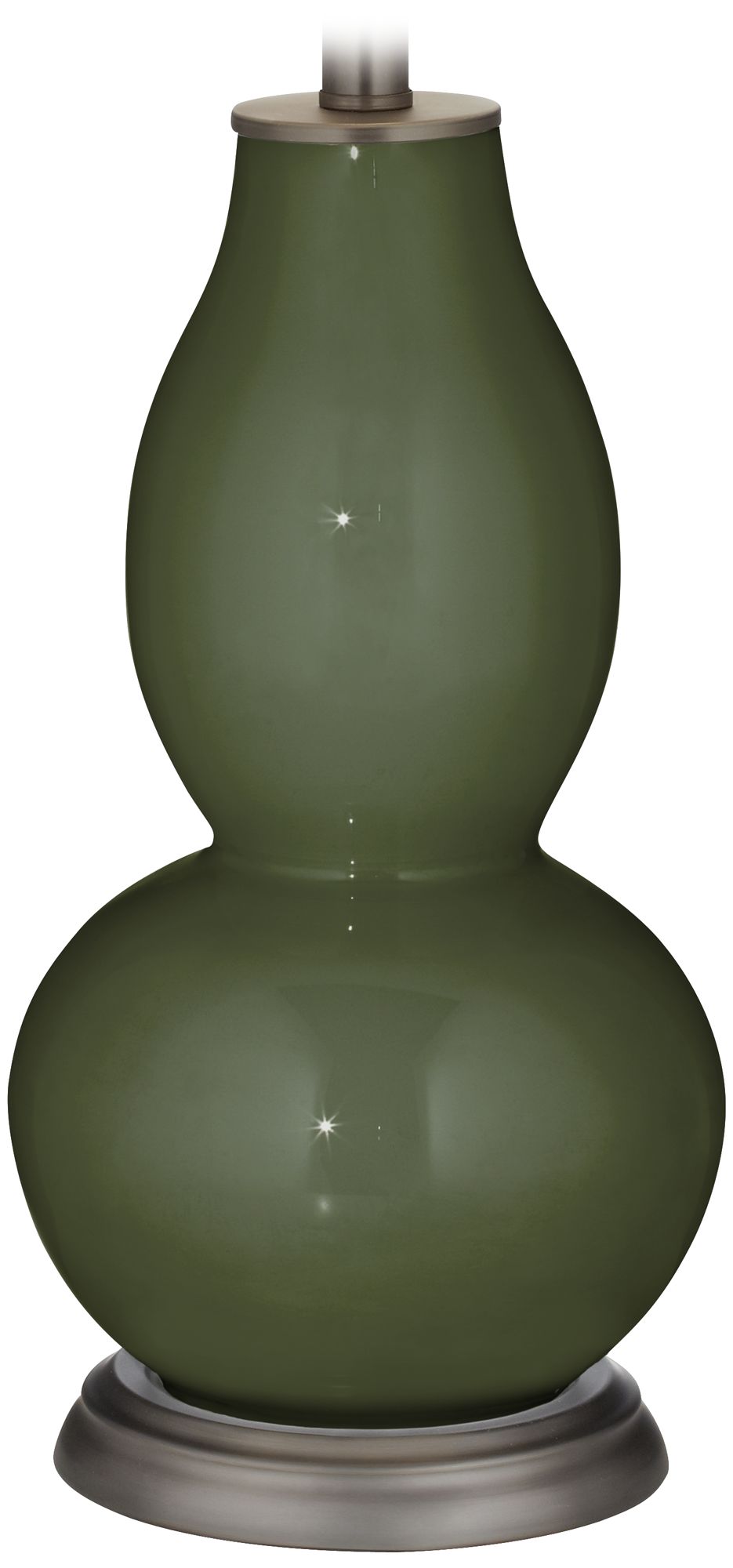 Color Plus Double Gourd 28 3/4" High Secret Garden Green Table Lamp