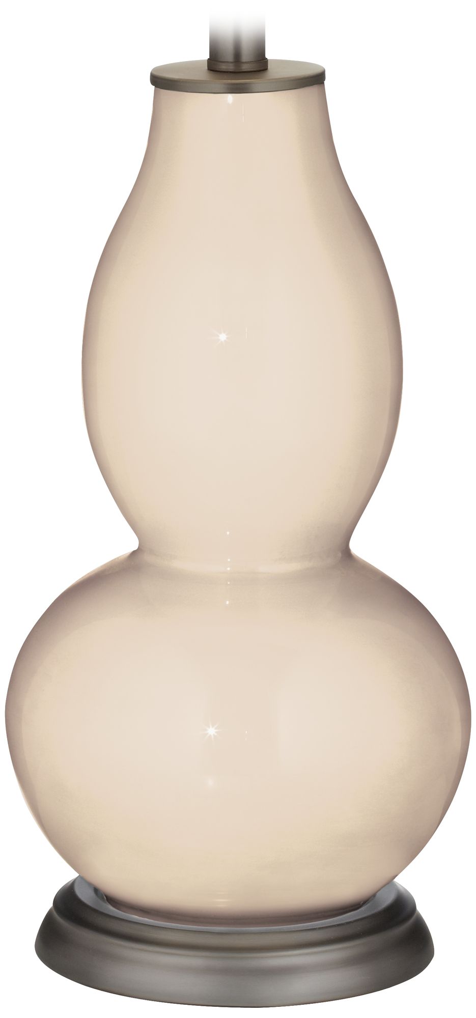 Color Plus Double Gourd 28 3/4" Steamed Milk White Table Lamp