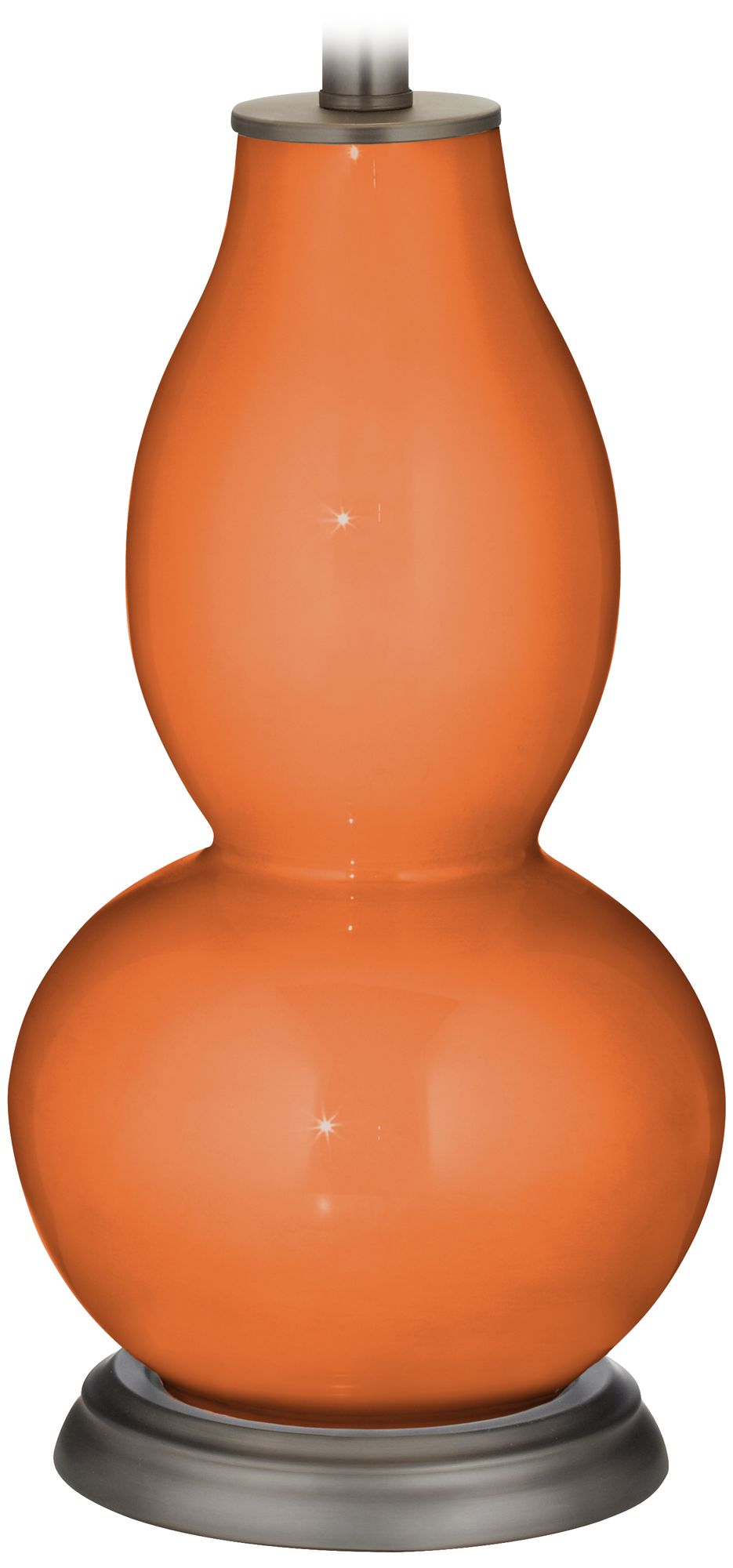 Color Plus Double Gourd 28 3/4" Celosia Orange Table Lamp