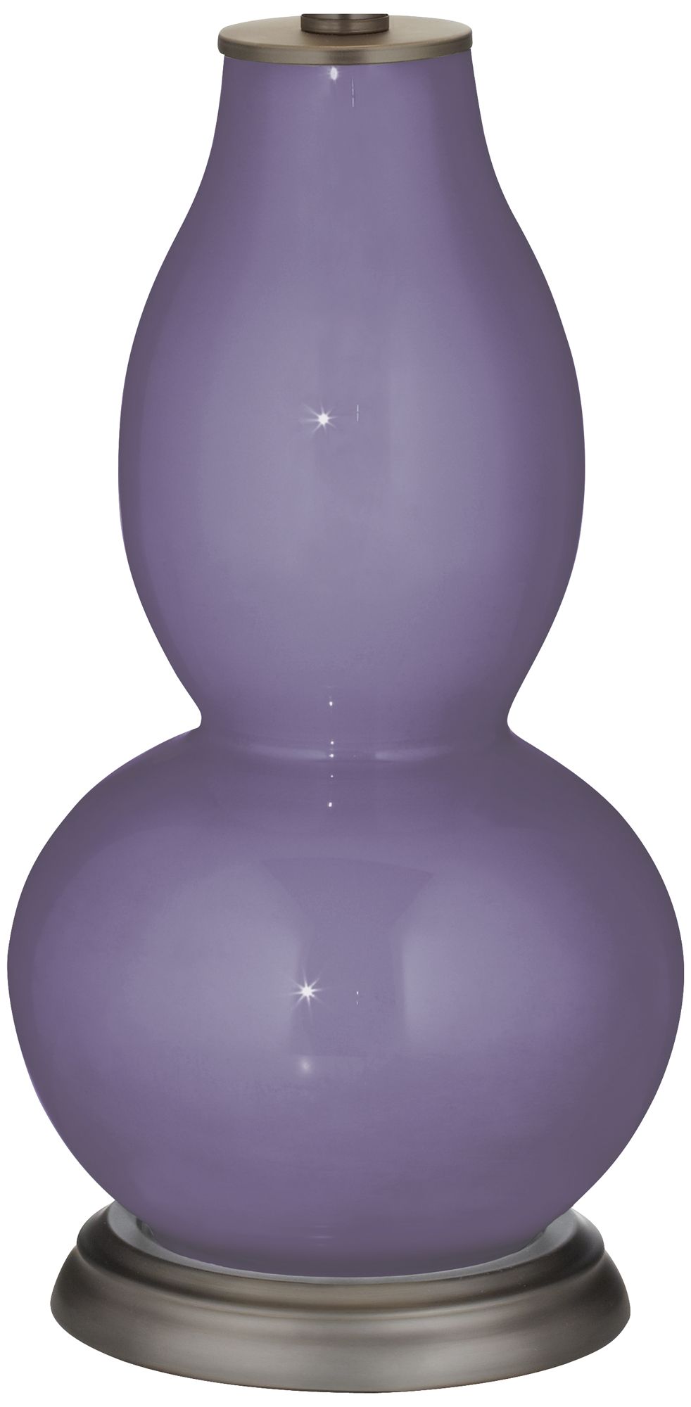 Color Plus Double Gourd 28 3/4" High Purple Haze Table Lamp
