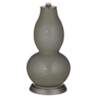 Gauntlet Gray Double Gourd Table Lamp