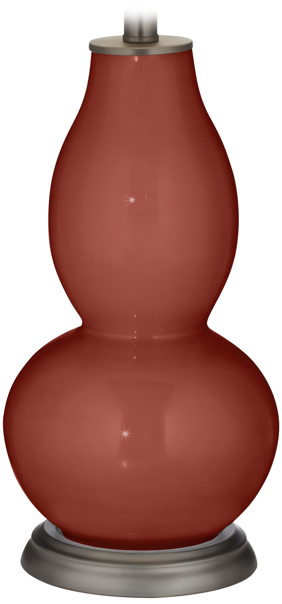 Color Plus Double Gourd 28 3/4" Madeira Red Table Lamp