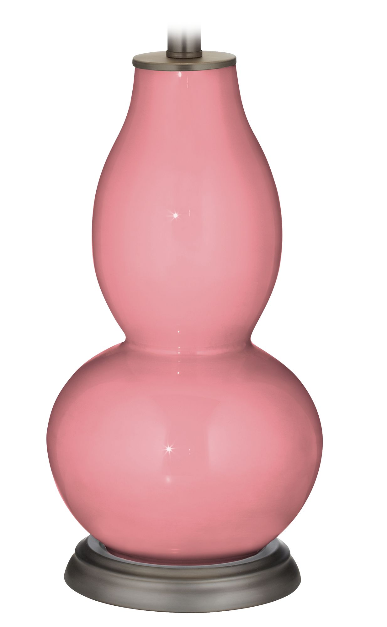 Color Plus Double Gourd 28 3/4" High Haute Pink Table Lamp