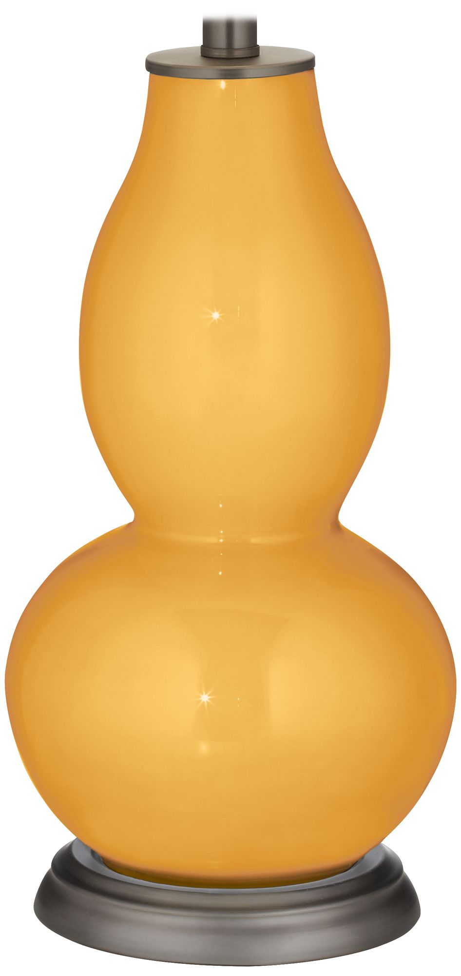 Color Plus Double Gourd 28 3/4" High Marigold Yellow Table Lamp
