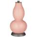 Rustique Warm Coral Double Gourd Table Lamp from Color Plus