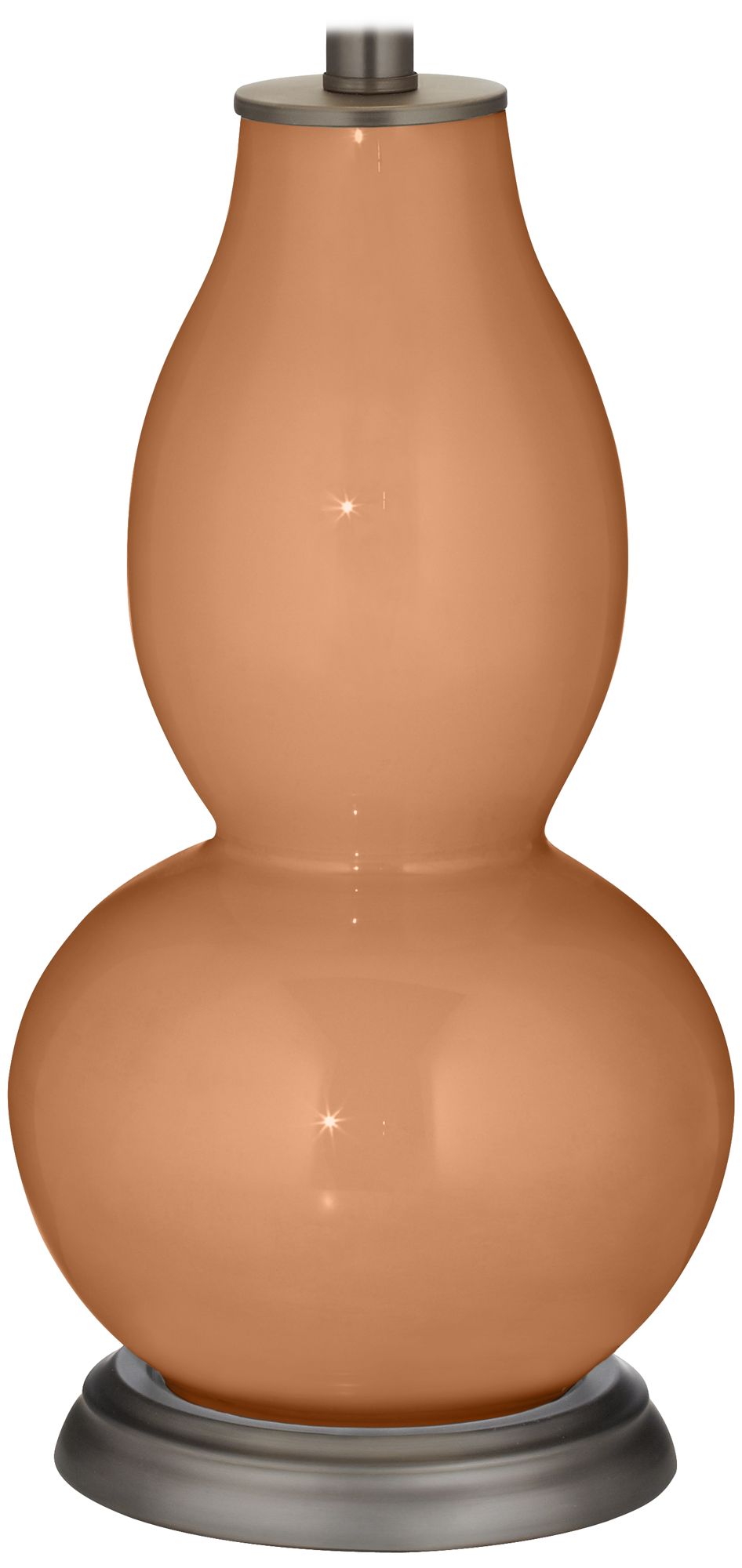 Color Plus Double Gourd 28 3/4" Burnt Almond Table Lamp