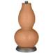 Burnt Almond Double Gourd Table Lamp from Color Plus