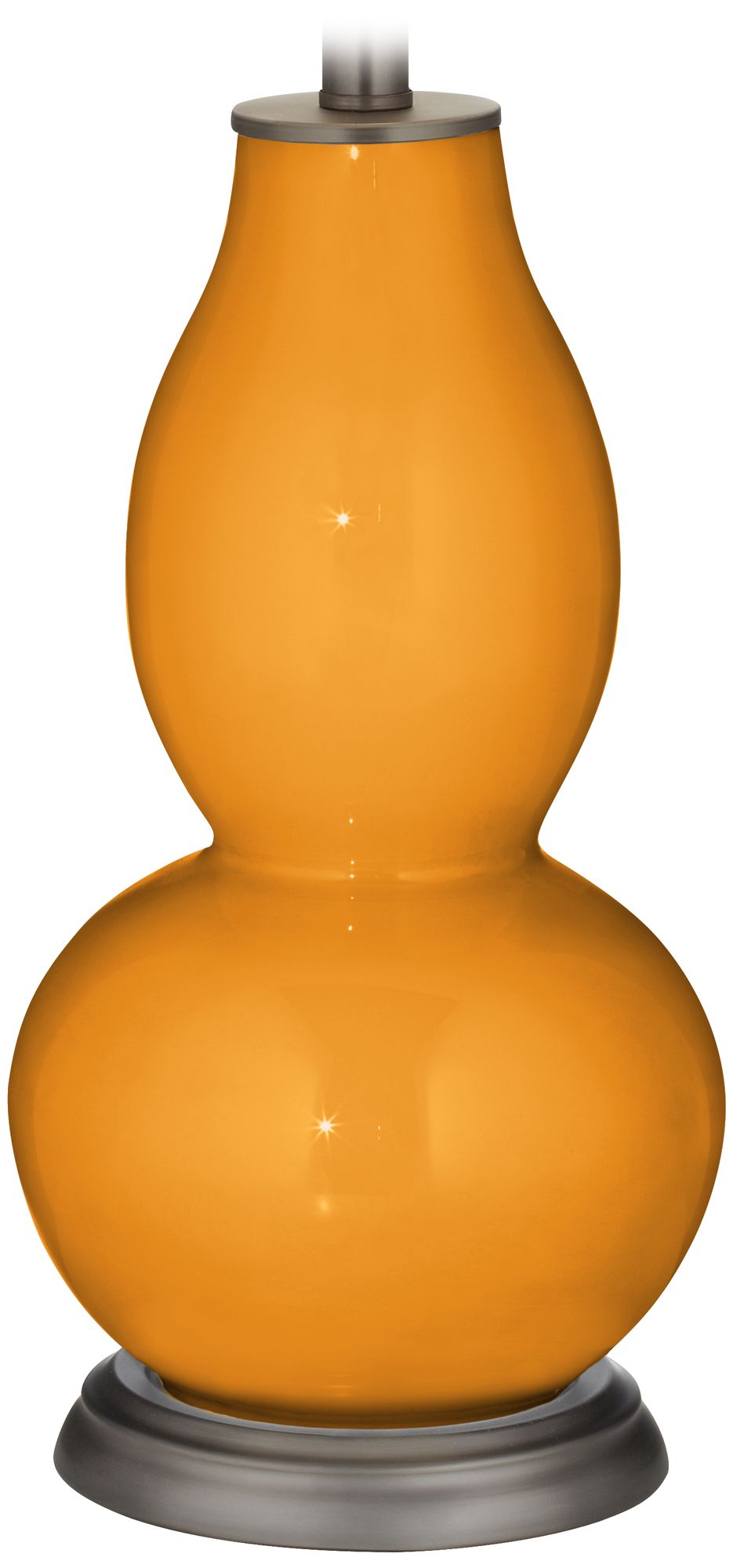 Color Plus Double Gourd 28 3/4" Carnival Orange Table Lamp