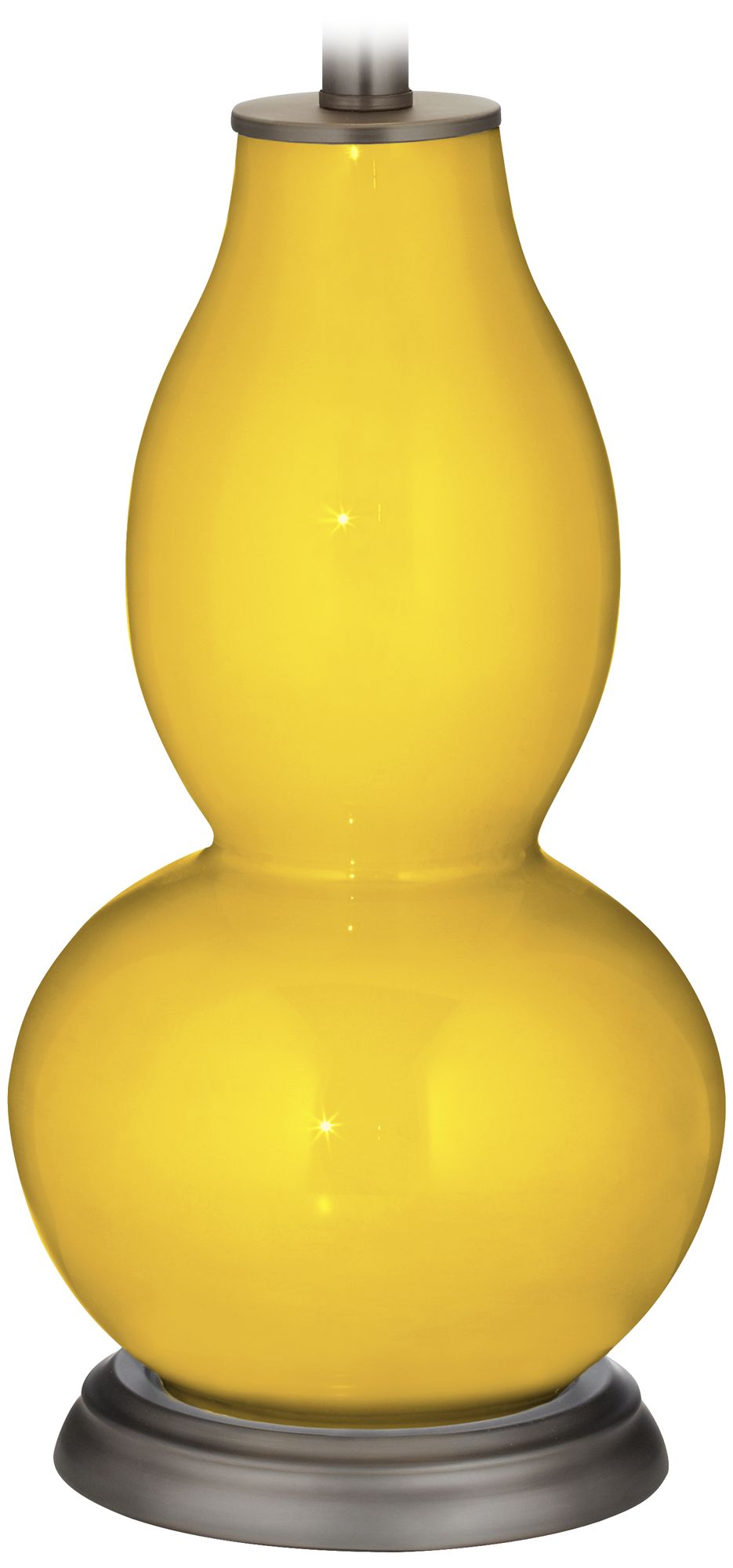 Color Plus Double Gourd 28 3/4" Citrus Yellow Table Lamp