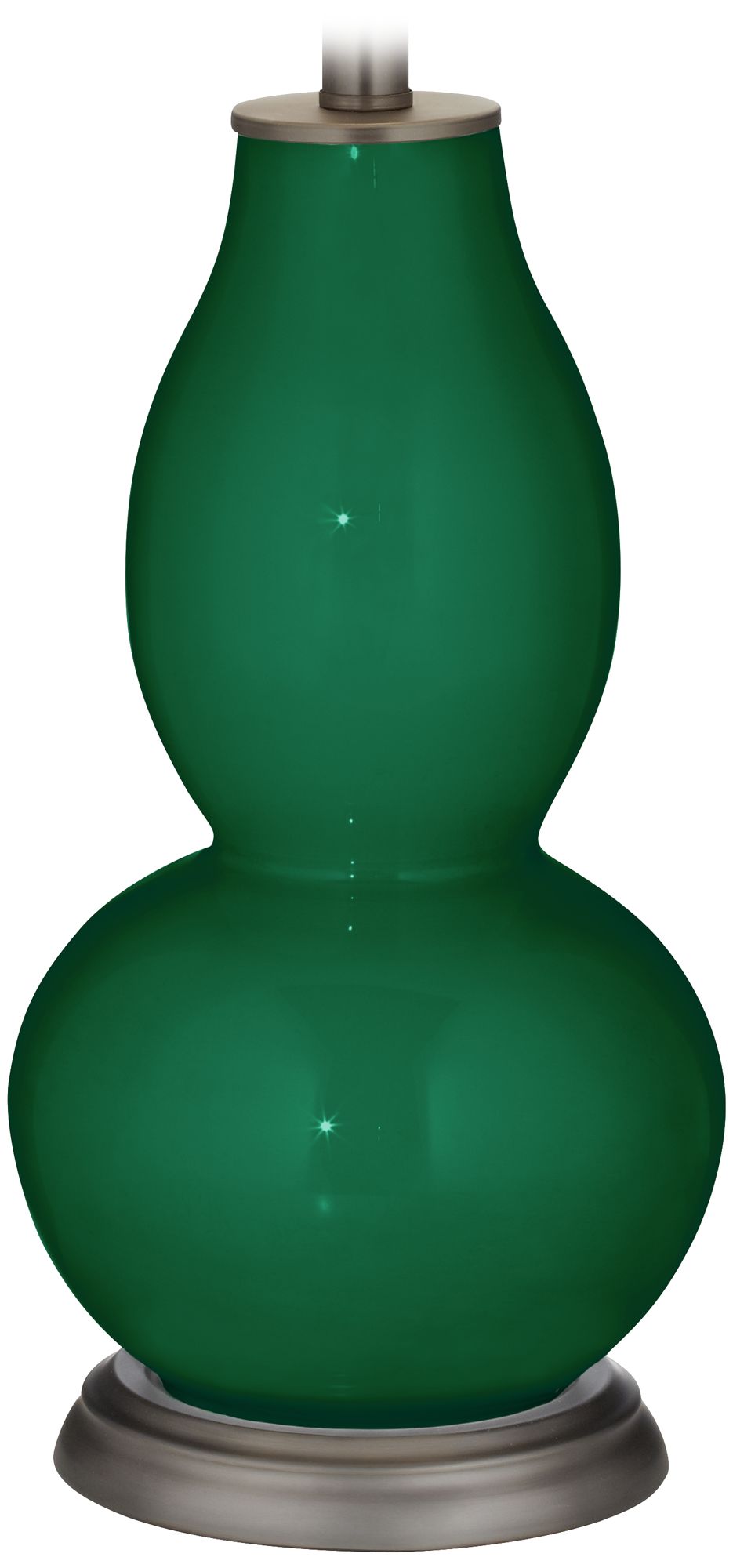 Color Plus Double Gourd 28 3/4" High Greens Table Lamp