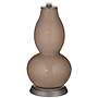 Color Plus Double Gourd 28 3/4" High Mocha Brown Table Lamp