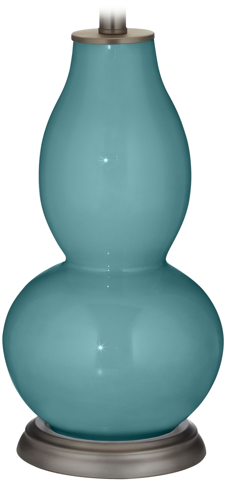 Color Plus Double Gourd 28 3/4" Reflecting Pool Blue Table Lamp