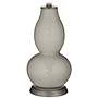 Color Plus Double Gourd 28 3/4" High Requisite Gray Table Lamp
