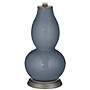 Color Plus Double Gourd 28 3/4" High Granite Peak Gray Table Lamp