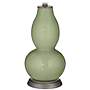 Majolica Green Double Gourd Table Lamp