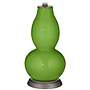 Color Plus Double Gourd 28 3/4" White Shade Rosemary Green Table Lamp