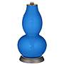 Color Plus Double Gourd 28 3/4" Royal Blue Table Lamp