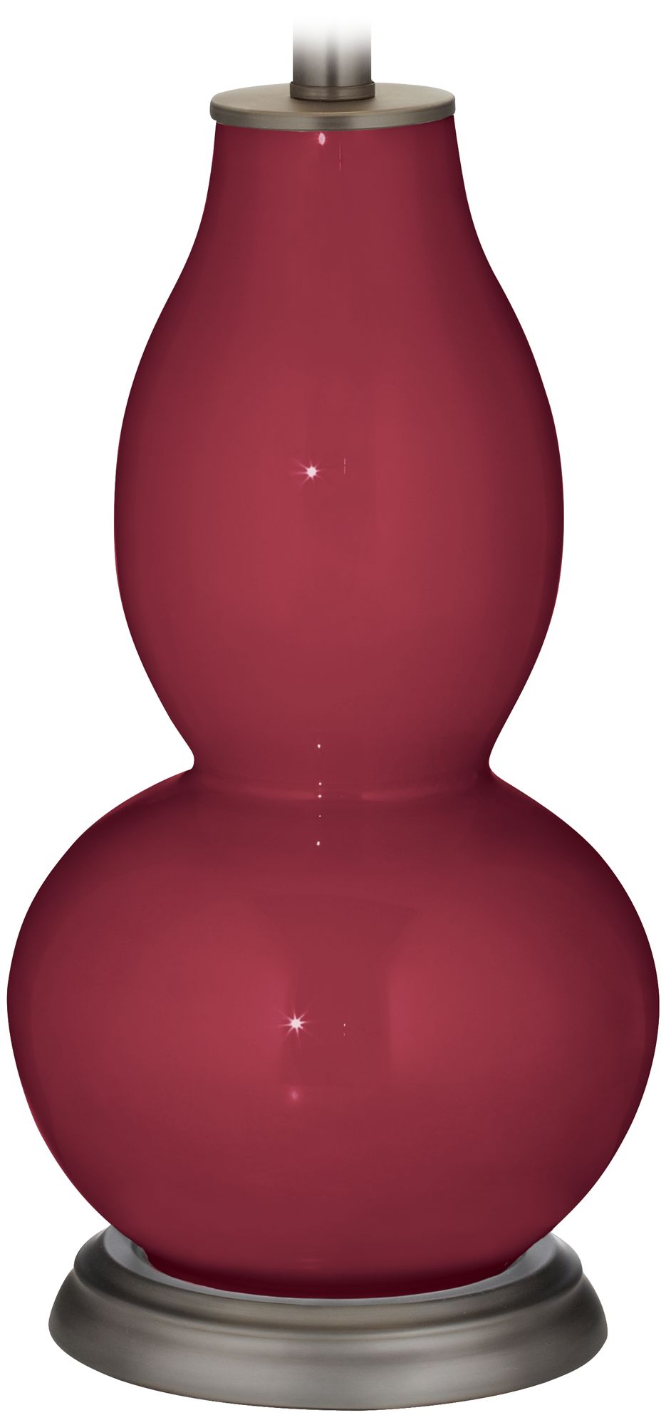 Color Plus Double Gourd 28 3/4" High Antique Red Table Lamp