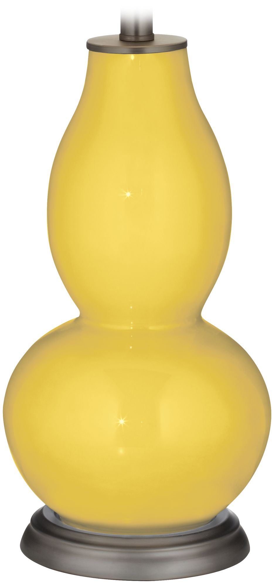 Color Plus Double Gourd 28 3/4" Lemon Zest Yellow Table Lamp