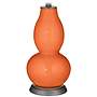 Color Plus Double Gourd 28 3/4" High Nectarine Orange Table Lamp