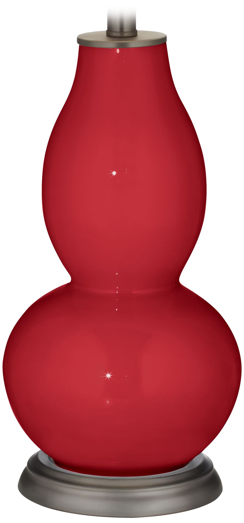 Color Plus Double Gourd 28 3/4" Ribbon Red Table Lamp