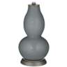 Color Plus Double Gourd 29 1/2&quot; Rose Bouquet Software Gray Table Lamp