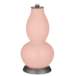 Rose Pink Mosaic Giclee Double Gourd Table Lamp