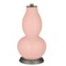 Rose Pink Rose Bouquet Double Gourd Table Lamp