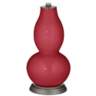 Color Plus Double Gourd 29 1/2&quot; Rose Bouquet Samba Red Table Lamp