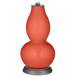 Color Plus Double Gourd 29 1/2&quot; Rose Bouquet Koi Orange Table Lamp
