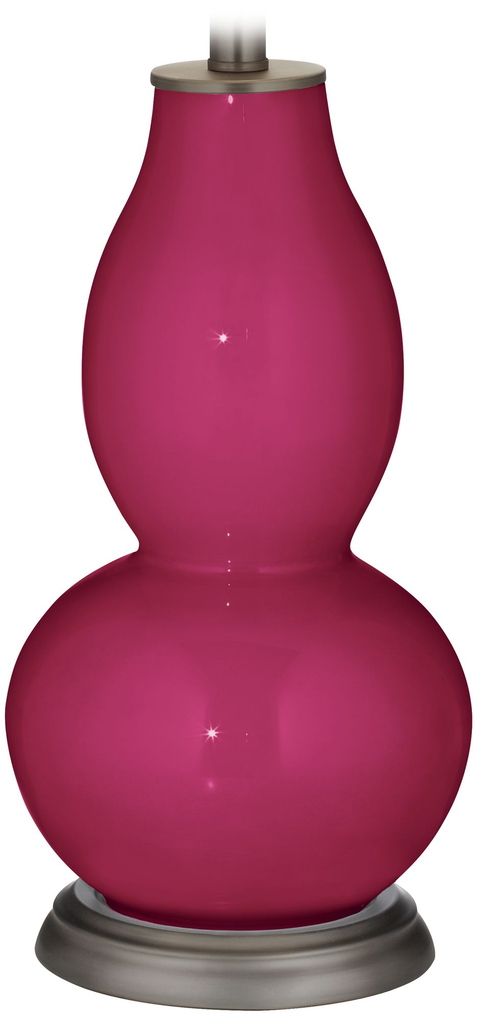 Vivacious Rose Bouquet Double Gourd Table Lamp