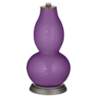Color Plus Double Gourd 29 1/2&quot; Rose Bouquet Passionate Purple Lamp