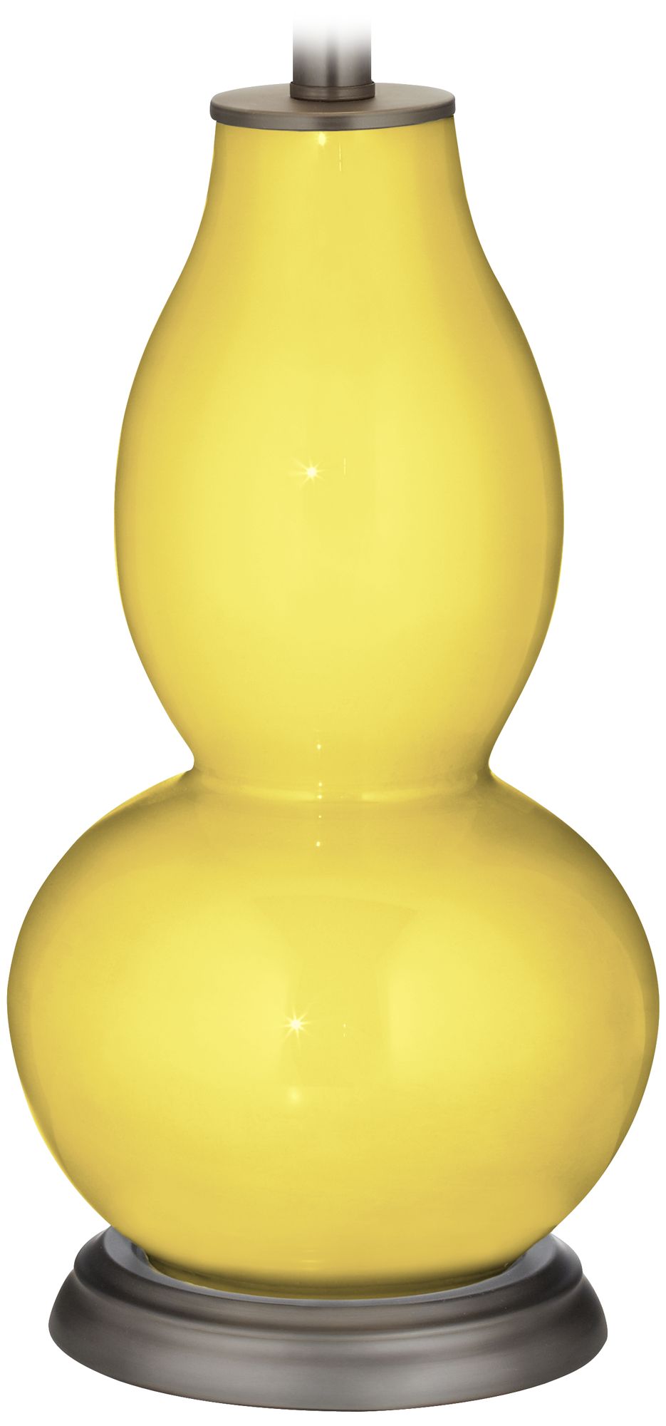 Lemon Twist Rose Bouquet Double Gourd Table Lamp