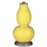 Color Plus Double Gourd 29 1/2&quot; Rose Bouquet Lemon Twist Yellow Lamp