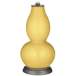 Color Plus Double Gourd 29 1/2&quot; Rose Bouquet Daffodil Yellow Lamp