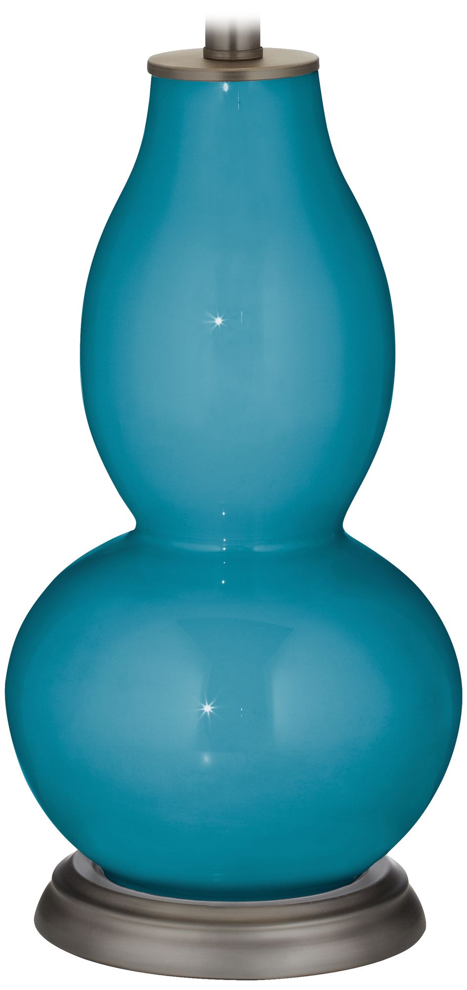 Caribbean Sea Rose Bouquet Double Gourd Table Lamp