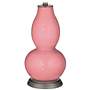 Haute Pink Rose Bouquet Double Gourd Table Lamp