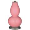 Color Plus Double Gourd 29 1/2&quot; Bold Stripe Haute Pink Table Lamp