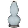 Color Plus Double Gourd 29 1/2&quot; Rose Bouquet Take Five Blue Table Lamp