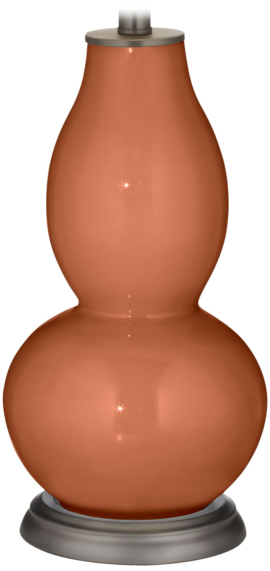 Robust Orange Rose Bouquet Double Gourd Table Lamp