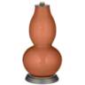 Robust Orange Rose Bouquet Double Gourd Table Lamp