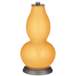 Marigold Rose Bouquet Double Gourd Table Lamp